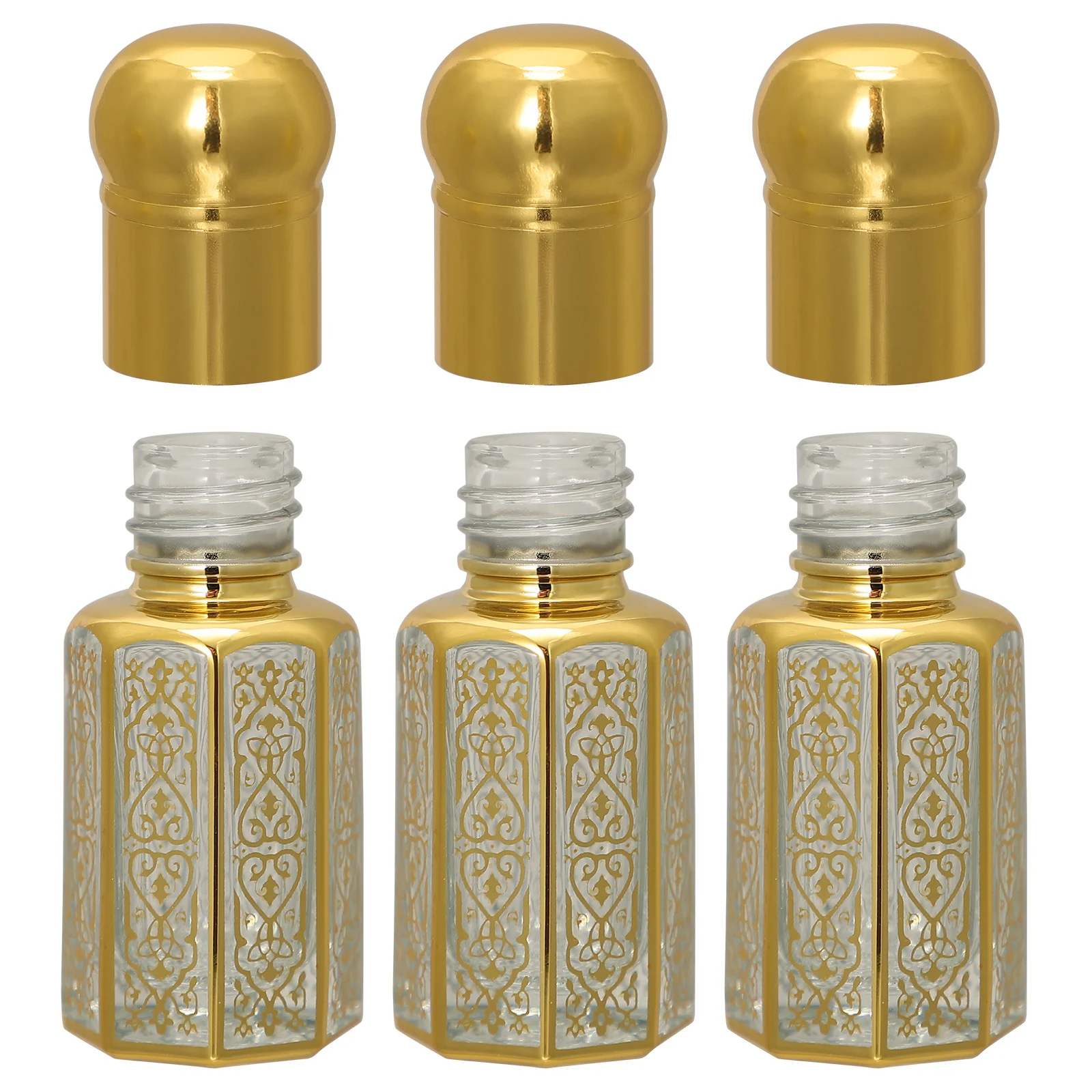 

3Pcs Essential Oil Roller Bottles Glass Leakproof Roll on Bottles Portable for Perfume Cosmetics Travel Use Roll on Bottle