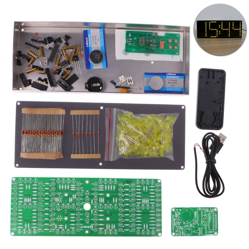 ECL-132 Bausatz, elektronisches LED-Display mit großem Bildschirm und Fernbedienung