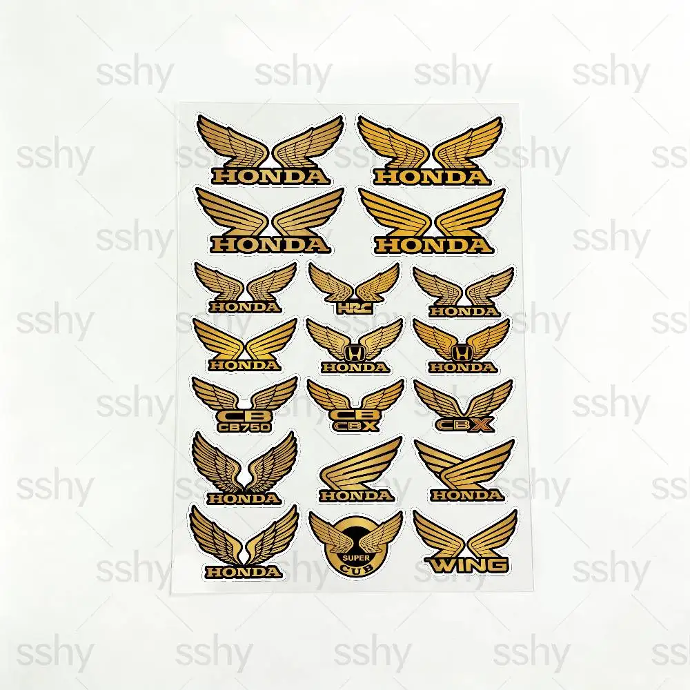 

FOR HONDA HRC H WING Reflective motorcycle stickers, 3M safety warning at night in the dark scooter helmets