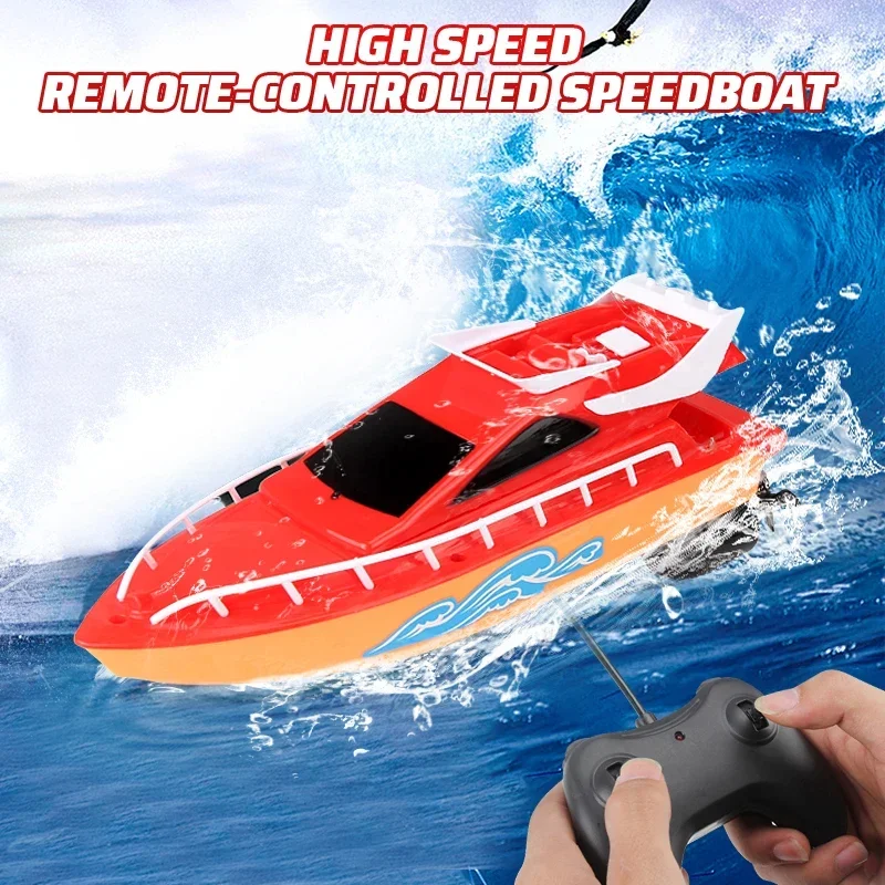 High Speed Boat Easy To Use Remote Control Ship For Kids RC Boat High-speed Electric Children Remote Control Toy