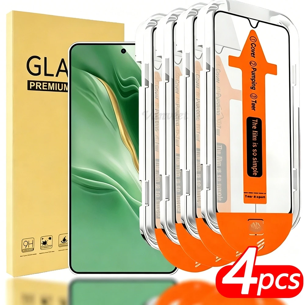 Screen Protector For Samsung Galaxy A27 A17 A07 A26 5G A25 A16 A15 A06 A24 A23 A22 A21S Glass Film Oleophobic Coating Dust Free