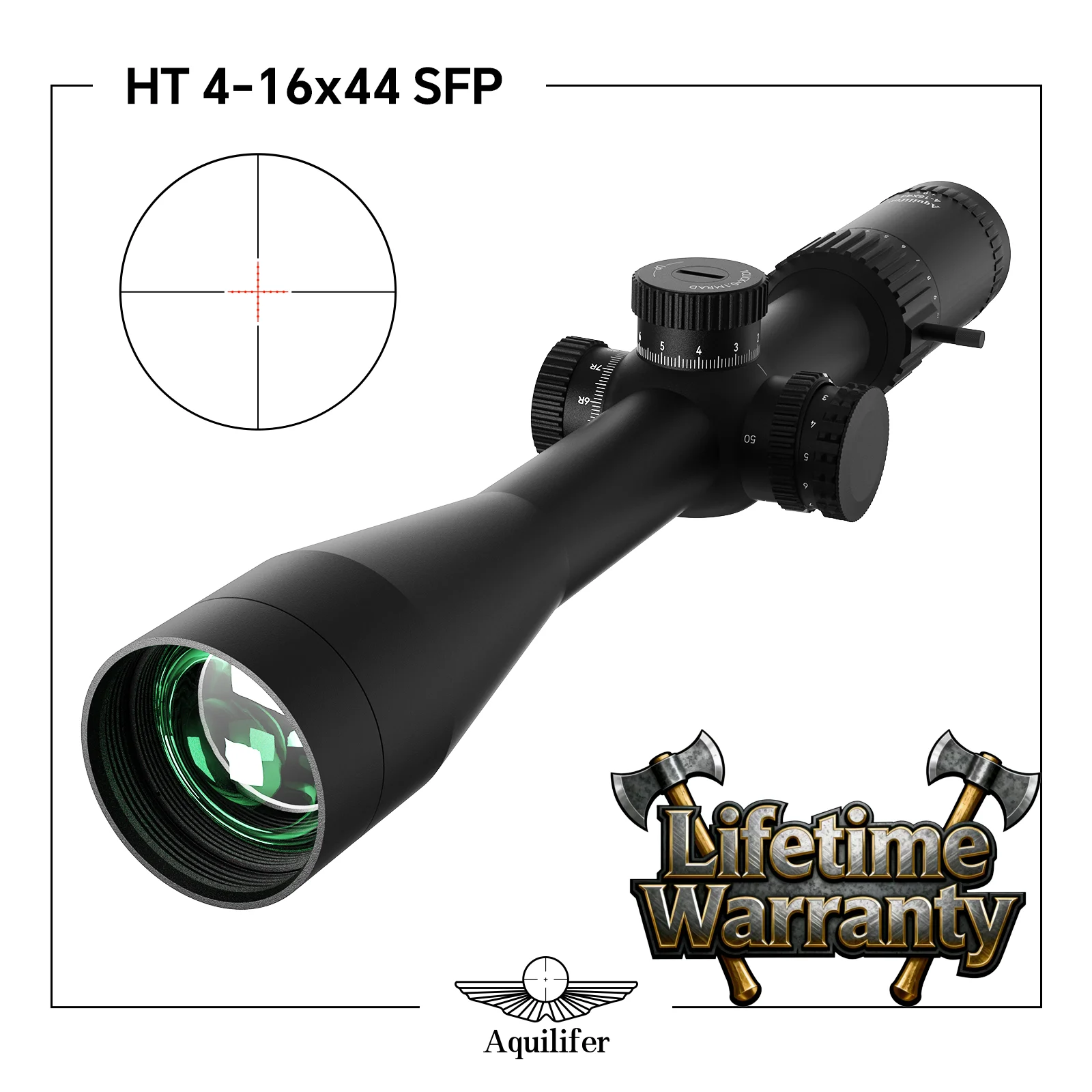 

Aquilifer 4-16x44 SFP Rifle Scope Telescope Optics Hunting Gear for AR15 AK Hunting Accessories