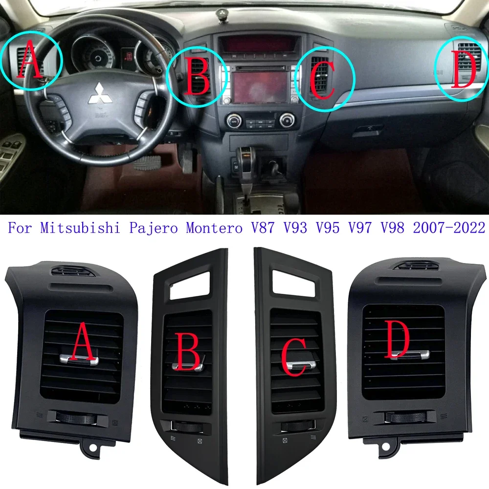 

For Mitsubishi Pajero Montero V87 V93 V95 V97 V98 2007-2022 Board A/C Air Conditioner Internal Air Vent Outlet Instrument Panel