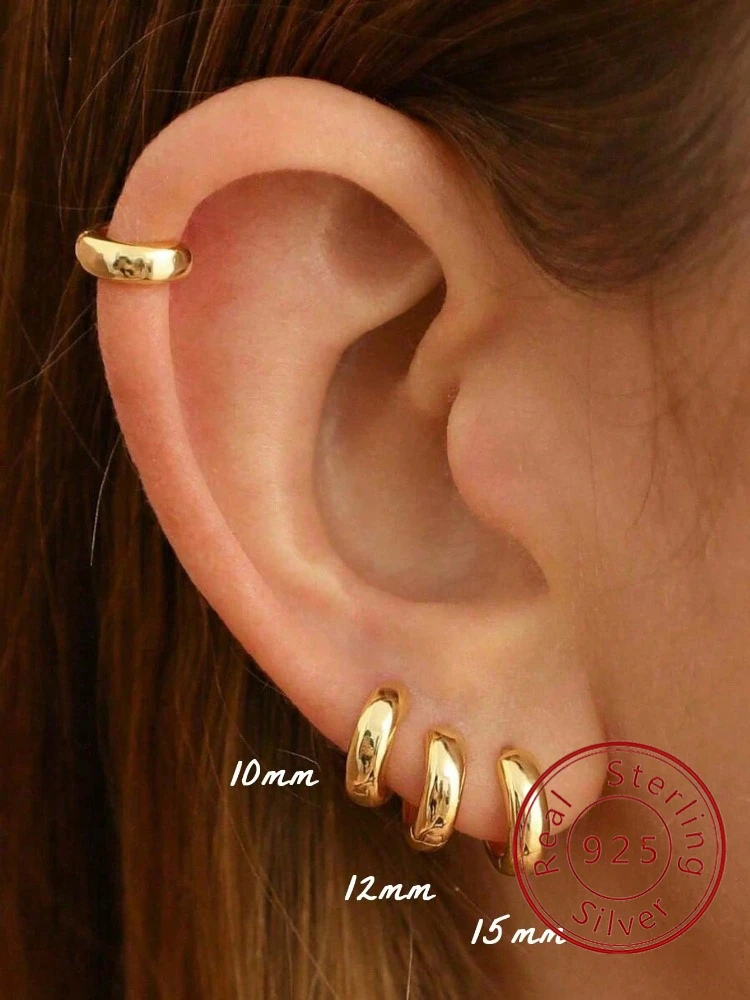 

Блестящие круглые серьги-гвоздики из стерлингового серебра 925 пробы 10 мм-15 мм для женщин, подарок на день рождения, повседневная одежда, высококачественные ювелирные изделия