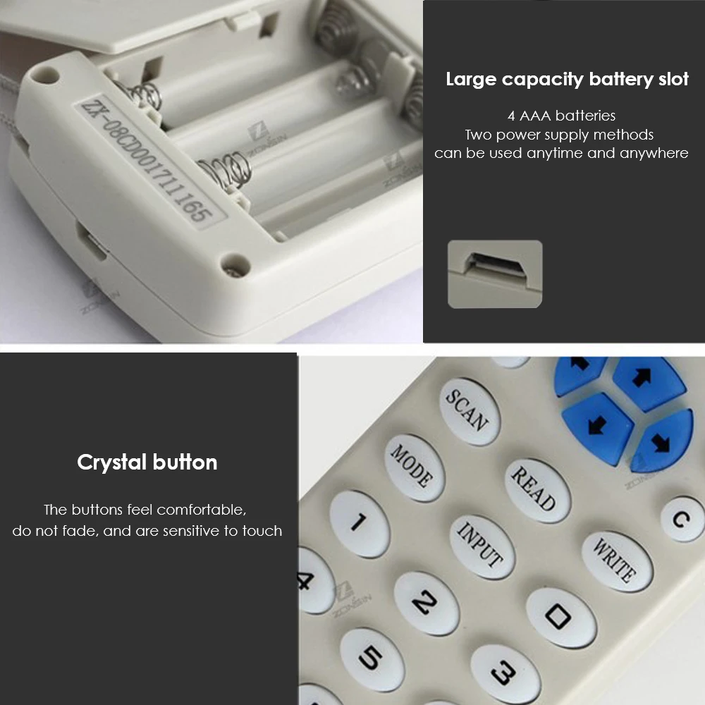 Full Frequency Ic/Id Rfid Lezer Smart Card Writer Encryptie Replicator Cuid Fuid Copier Tag Duplicator