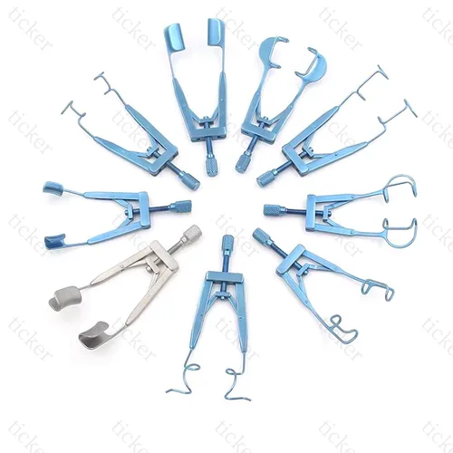 Imagen 2 del producto Esparcidor de párpados, abridor de párpados doble ajustable, dispositivo de apertura de espéculos oftálmicos