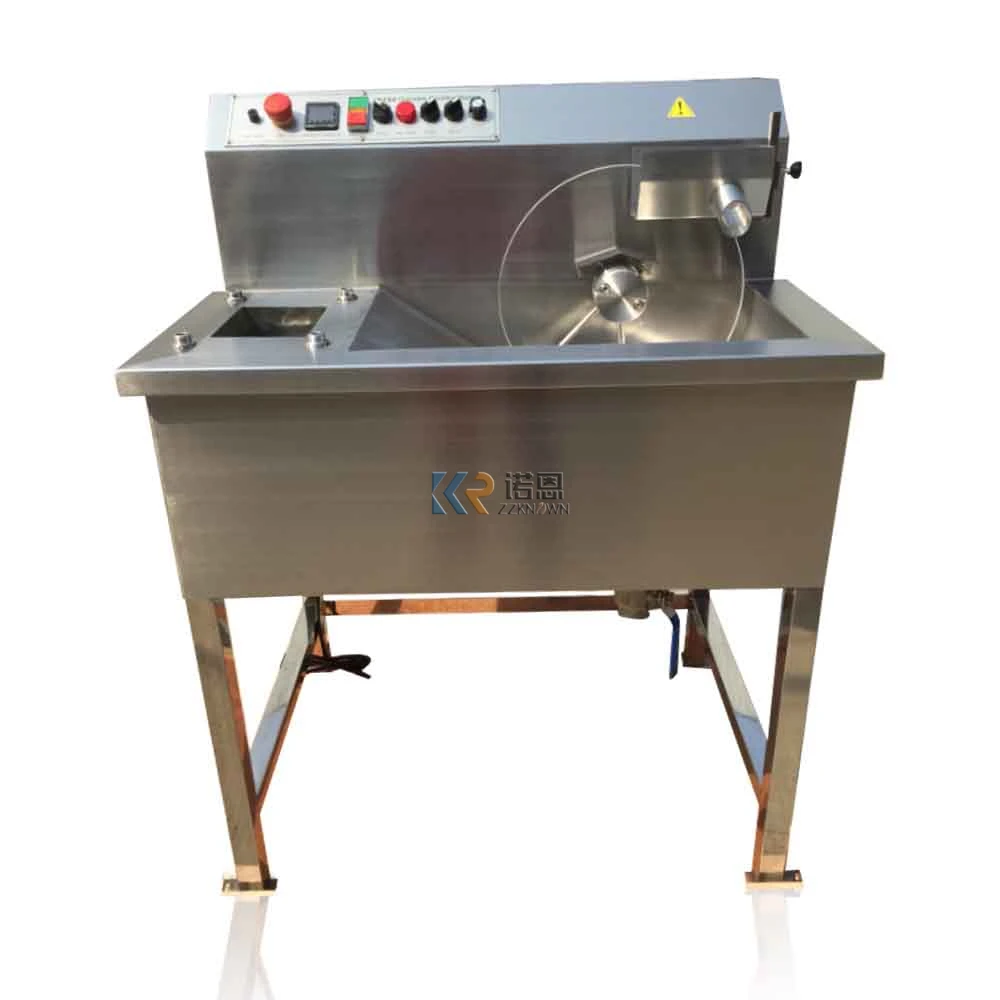 60kg Automatic Continuous Chocolate Tempering Machine Industrial Electric Melting Pot Mixing Tank Machine Stainless Steel