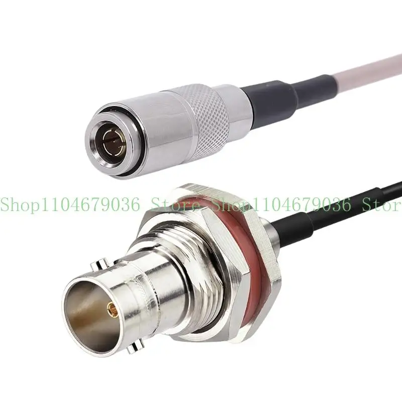 652F DIN 1.0/2.3 Male To BNC Female Adapter Cable 75 Ohm RG179 Wire For Broadcast Equipment Professional Converter Cord