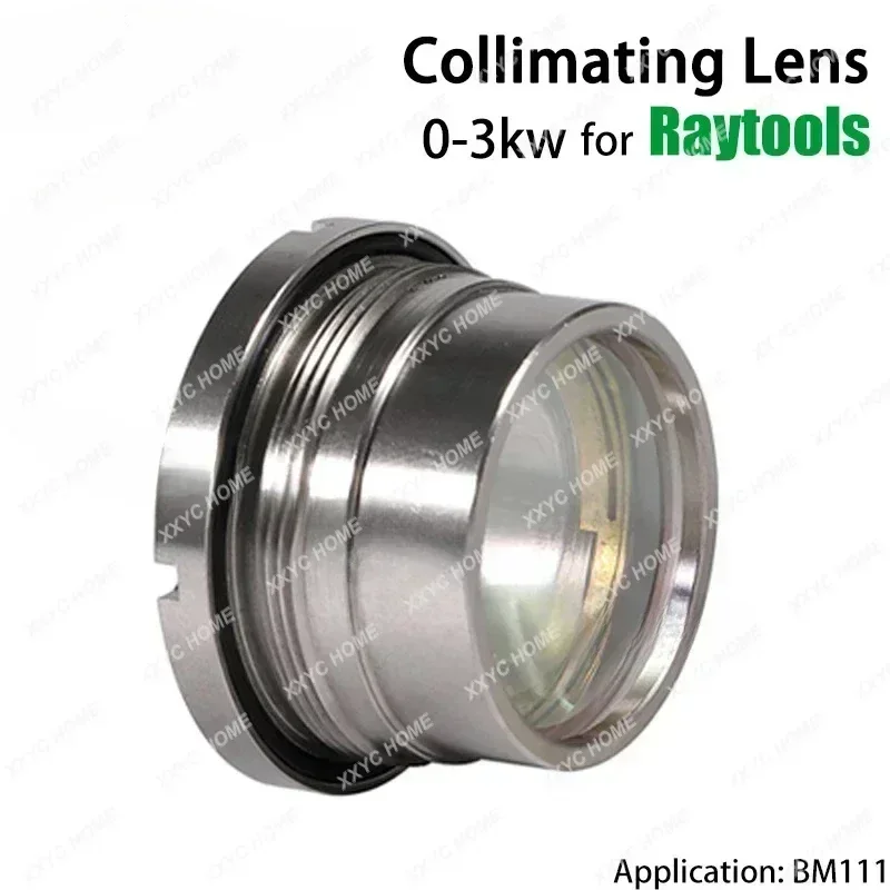 Raytools BM111 عدسة تركيز بالليزر D30 F100 F125 0-3KW مع حامل عدسة لرأس قطع الألياف البصرية السيليكا JGS1