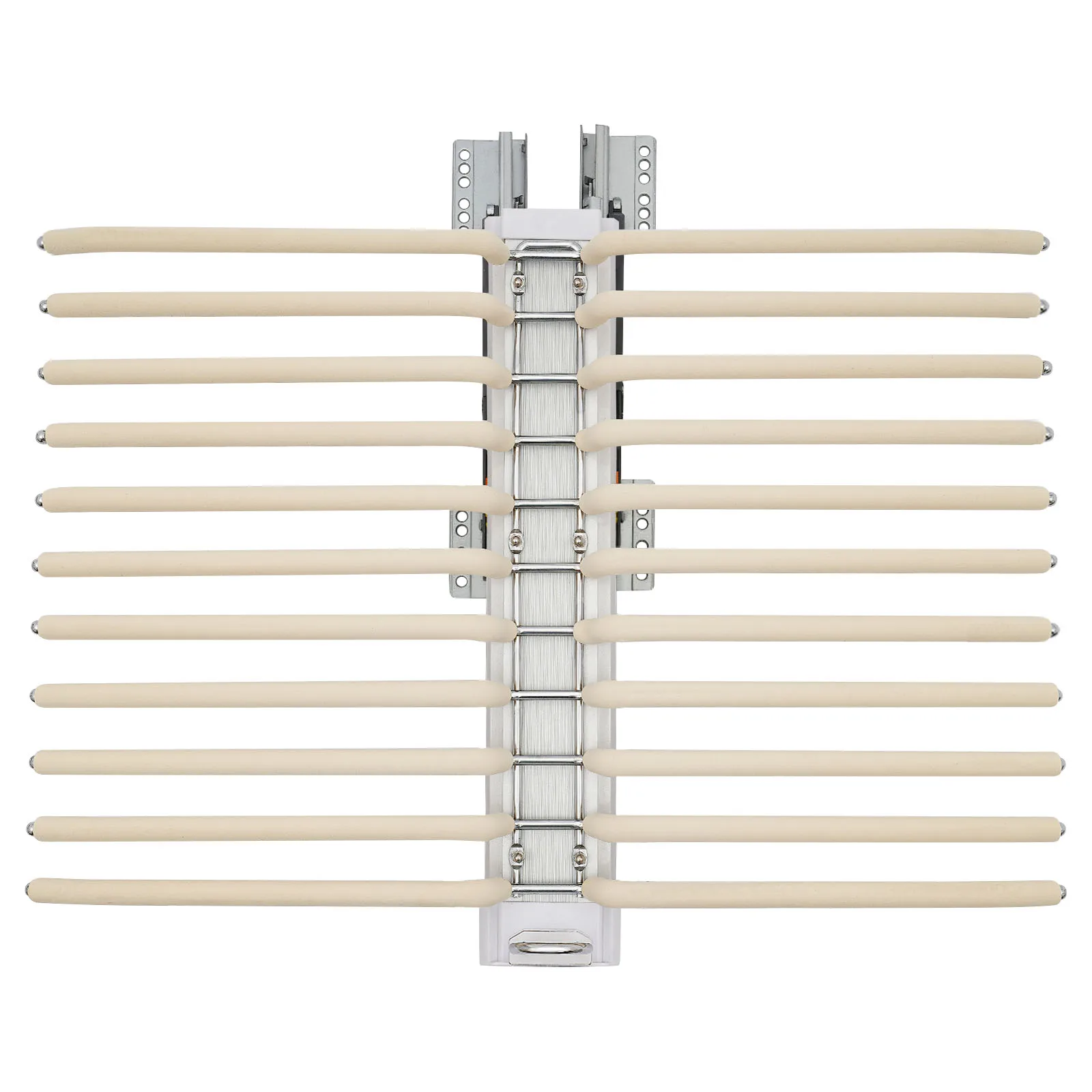 

Pull Out Sliding Trousers Rack 22 Arms Pants Holder Rack Closet Organizer Hanger Enhanced Stability for Displaying and Storing