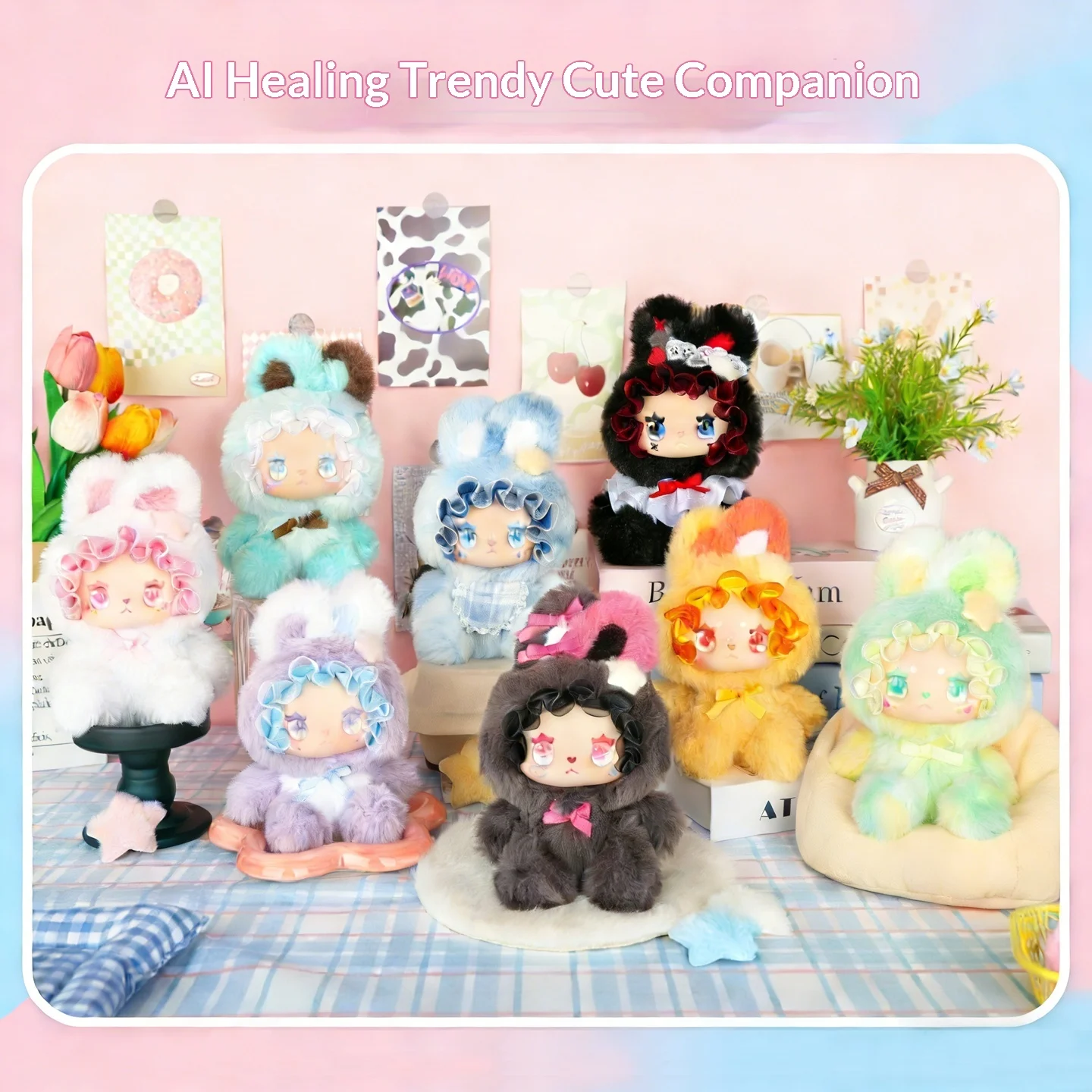 ตุ๊กตาอีม่า ไอ ทอยส์ ตุ๊กตาผ้าพลัฌแบบโต้ตอบได้ ของเล่นสัตว์เลี้ยงนุ่มนิ่ม พร้อมฟังก์ชั่นสนทนาด้วยเสียง สำหรับเด็กผู้หญิง ของเล่นน่ารักสะสมได้ ตุ๊กตาอีม่า ไอ ทอยส์ น่ารัก