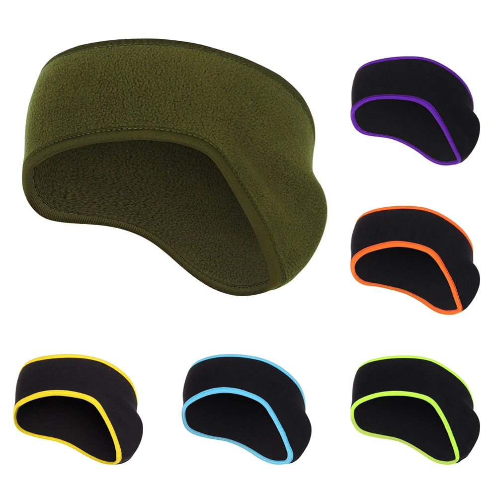 Outdoor Ear Warm Winter Ear Warmer Headband Sports Safety Sweatband Fleece Ear Muff Unisex Stretch Hairband Headscarf Ear Cover