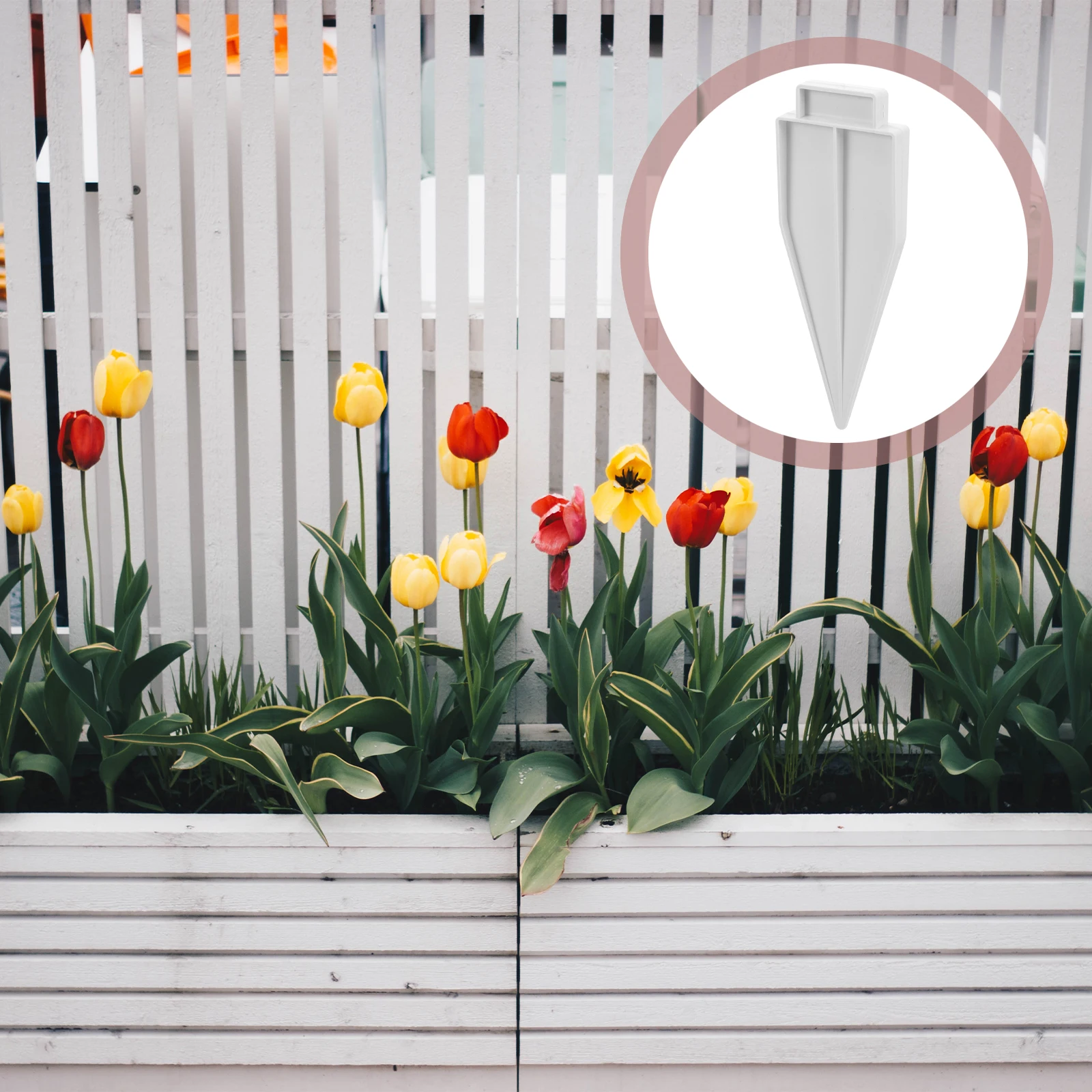 

8pcs Plastic Support Plugs Durable Garden Yard Fixing Holder Ground Stand With Reinforcement Holes For Small Fences Durable