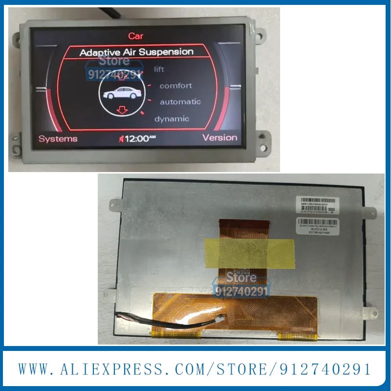 

Original 7 Inch LCD Display Screen C070VVN03.3 C070VVN03 For AudiA3 Alpine 8V0 857 273 N Digitizer Navigaiton LCD Moniotr