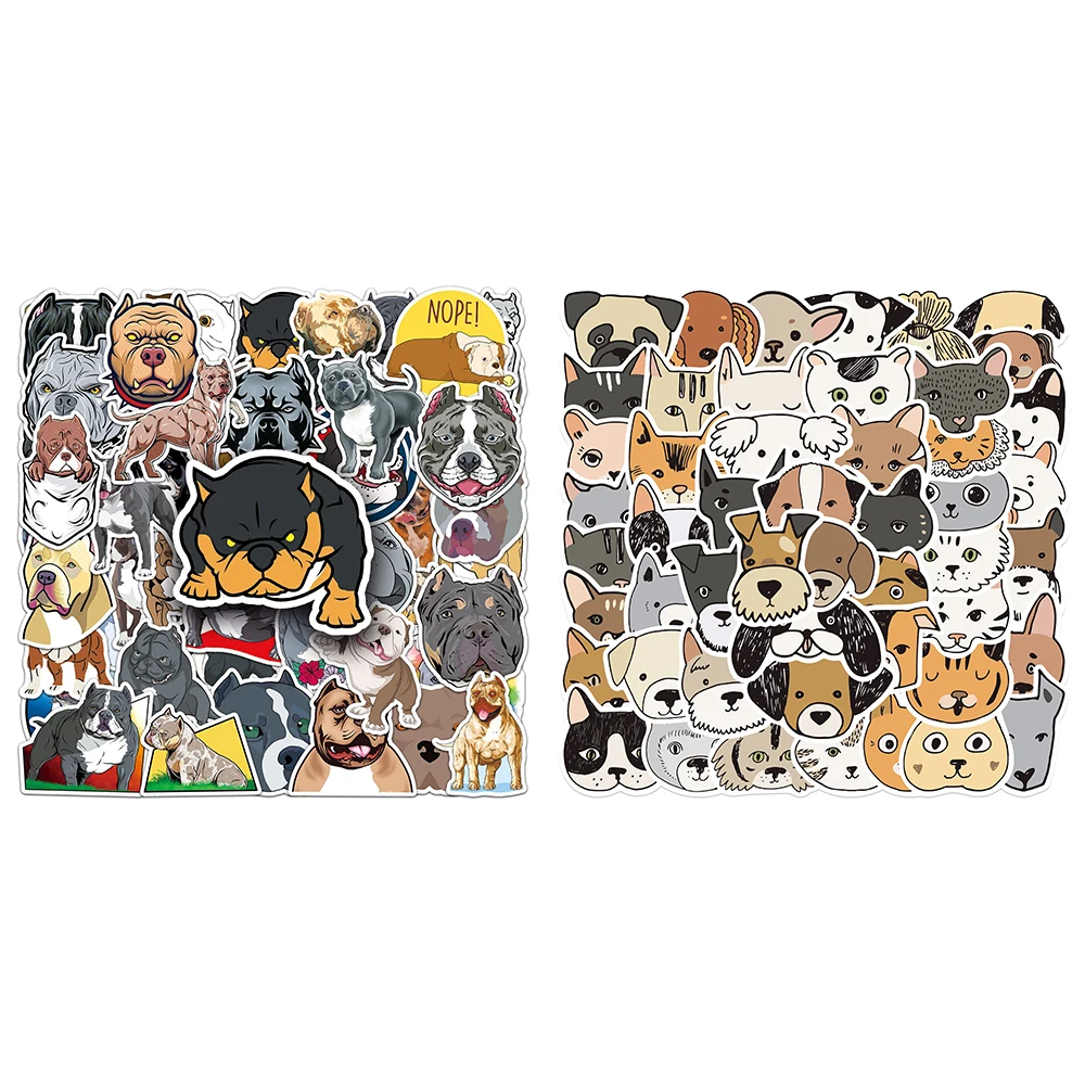 10/30/50PCS Funny Dogs Stickers Cute Cartoon Pet Dog Corgi Bulldog Shiba Inu Water Cup Phone DIY Guitar Notebook Toy Wholesale