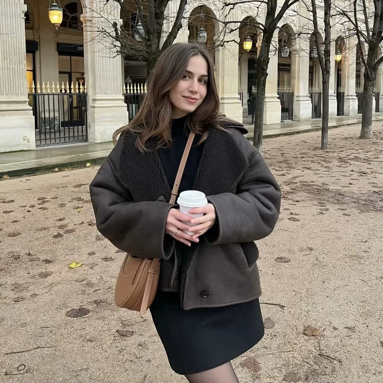 Women's Clothing 2025 Spring And Autumn New Casual Fur-Lined One-Piece Turn-Down Collar Reversible Jacket Coat