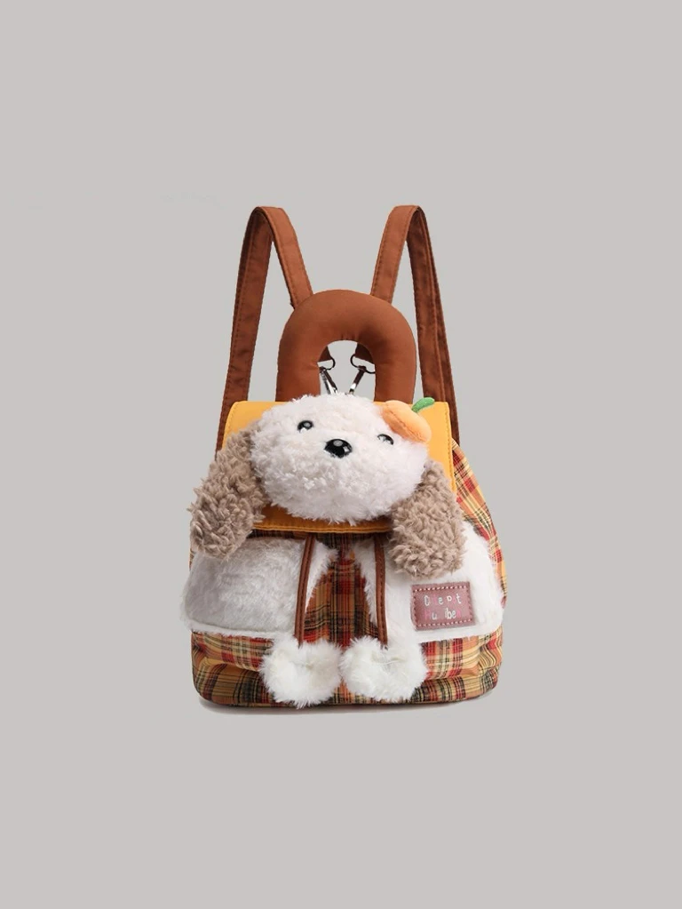 

Милая сумка Plu Doggy Xo New Arrival с двойным плечом для девочек, универсальная школьная сумка, подарок на день рождения Briti Sle