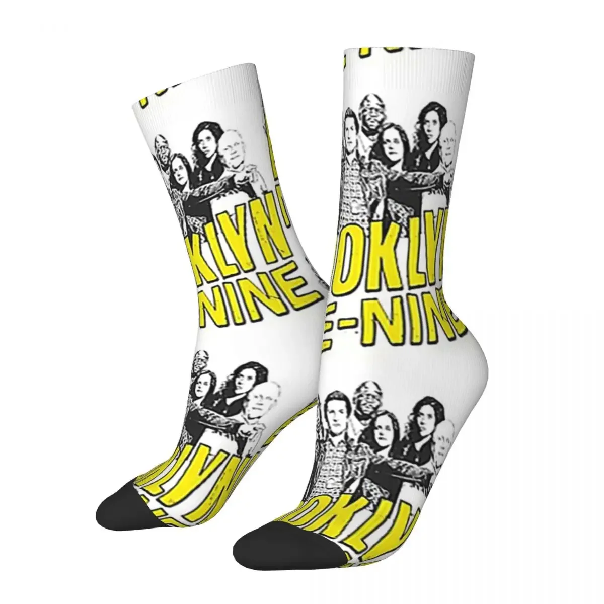 

Brooklyn 99 Crew Logo Socks Harajuku Super Soft Stockings All Season Long Socks Accessories for Unisex Christmas Gifts