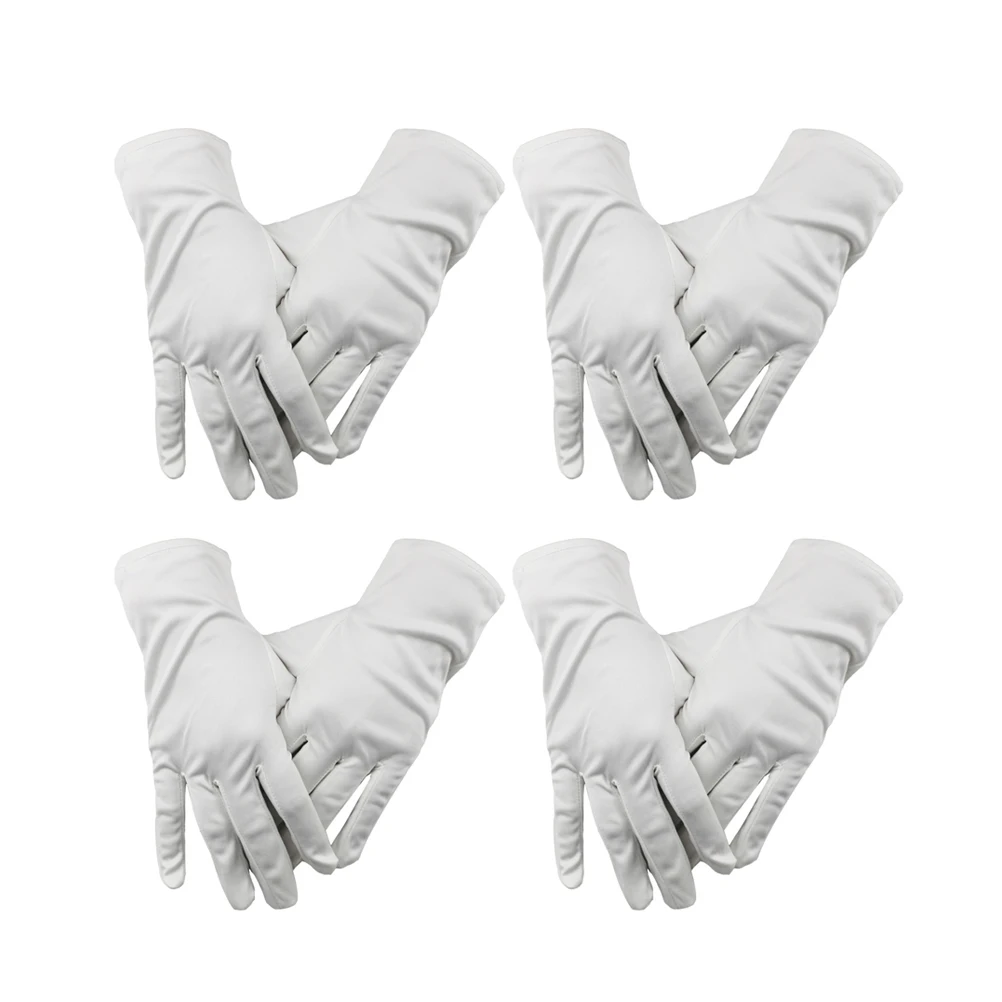 

5 Pair Dust-free Gloves for Restaurant Polyester Ultrafine Fiber Protective Cover Jewelry Cloth