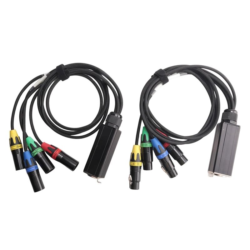 1 Pair XLR To Ethernet Adapter 3-Pin Multi Network Stage, XLR Male And Female Cable Stage Audio RJ45