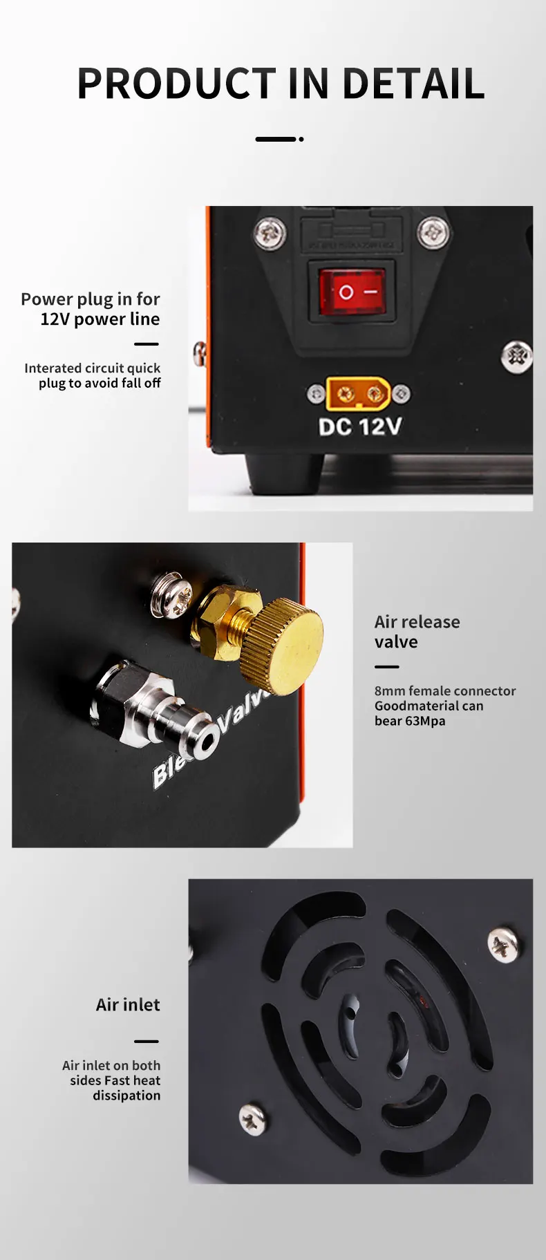 4500Psi 300Bar 220V PCP Air Compressor Pneumatic Rifles High Pressure 12V Vehicle Mounted Pump 30MPA Scuba Diving Shooting