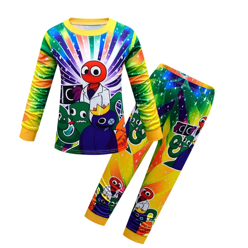 Boys Clothes Rainbow Friends Children Pajamas Pants Set Cartoon Sleepwear Kids Pajamas for Girls Toddler Baby Outfits Pyjama