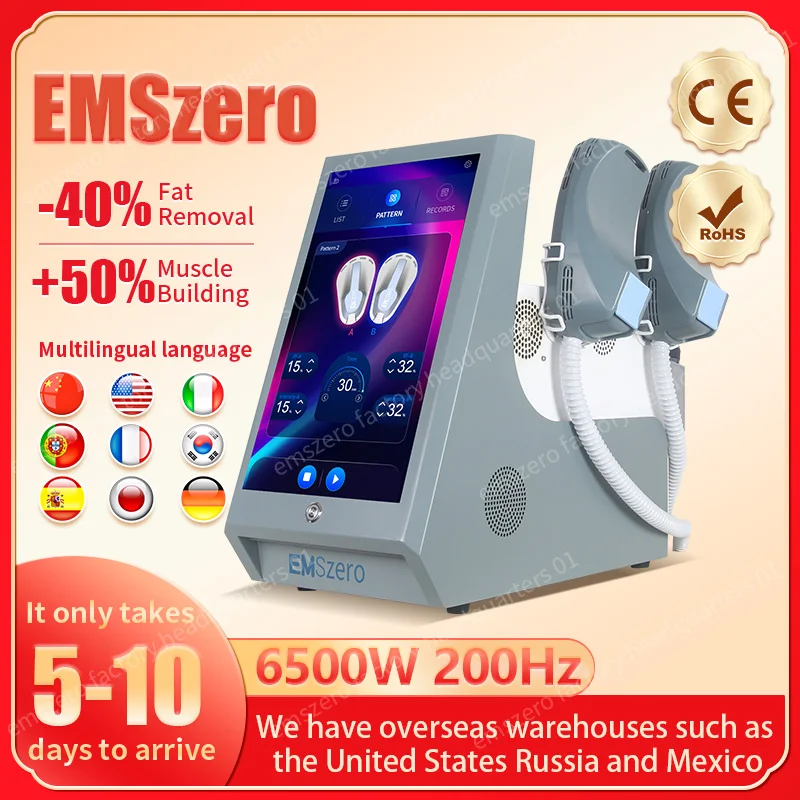 EMSzero 15Tesla 6500w NEO Body Slimming Nova Fat Burning Muscle EMS Sculpting Electromagnetic Stimulate Sculpt Therapy Machine