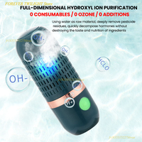 Capsule Shape Fruit Vegetable Purifier Protable Wireless Fruit Food Washing Machine Home Pesticide Disinfection Cleaning Machine