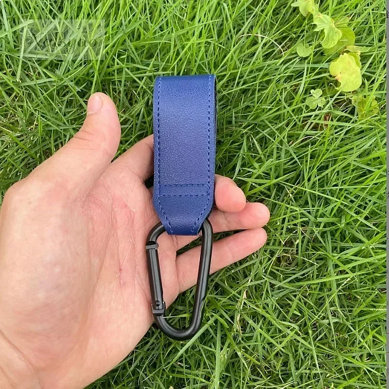 1/2pcs PU Leather Baby Bag Stroller Hook Pram Cart Organizer 360 Degree Rotatable High-quality Crochet Stroller Accessories