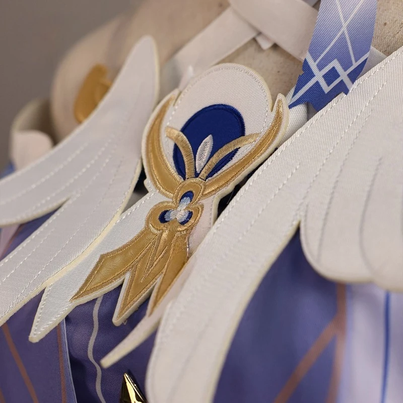 ANIMECC XS-2XL كولومبينا تأثيري حلي شعر مستعار لعبة Genshin تأثير Fatui تأثيري هالوين ملابس عيد الميلاد للنساء