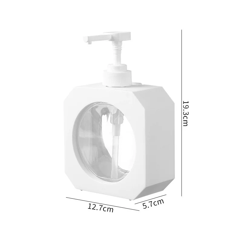 Dispensador de jabón para baño, soporte para loción recargable suave, dispensador de champú, soporte de Gel de ducha elegante para baño, inodoro y cocina