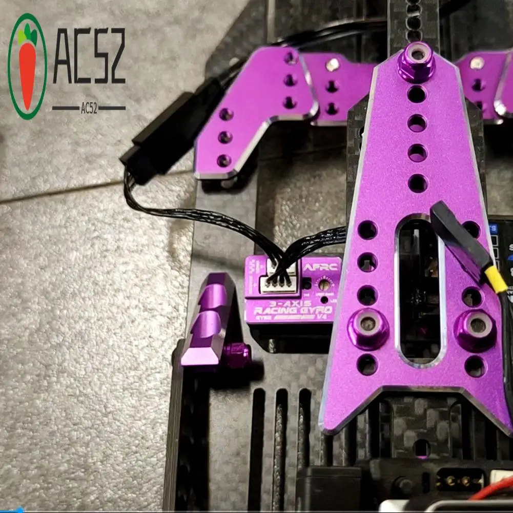AC52-AFRC GYS-2 V4 Racing Gyro Drift Car Stabilizer For MINI Z D Q 1/28 1/24 1/10 Car Model DIY Upgrading,Purple