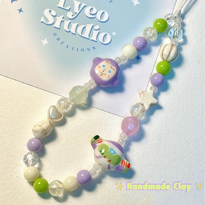 

New Style Disney The Buzz Lightyear Creatives Cartoons Men and Women Cutes Fashions Versatiles Mobile Phone Keychain Decorations