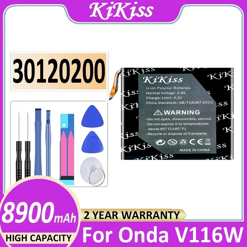 Аккумулятор KiKiss 30120200 8900 мАч для Onda V116W ноутбук батарея