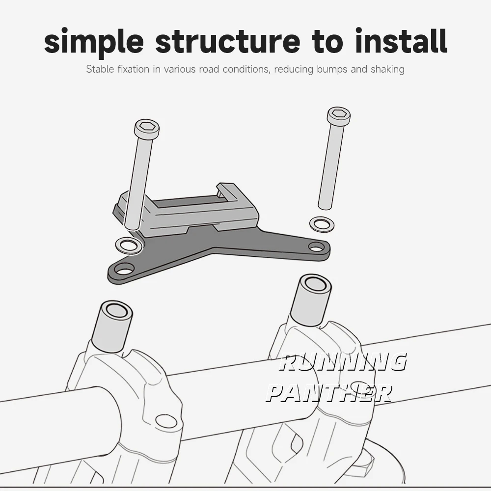 NEW For Ducati XDiavel XDiavel S 2016-2022 2021 Motorcycle Accessories GPS mount Phone Holder Windshied Mount Navigation Bracket