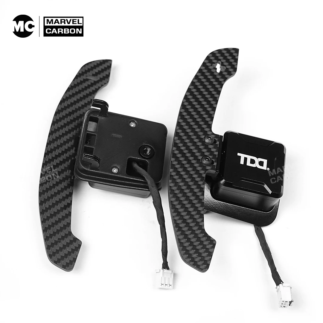 MC Fif For Audi TT 8J Coupe 2008-2015 R8 V10 2008-2015 S3 8P 2005-2012 Carbon Fiber Steering Wheel Magnetic Shift Paddle