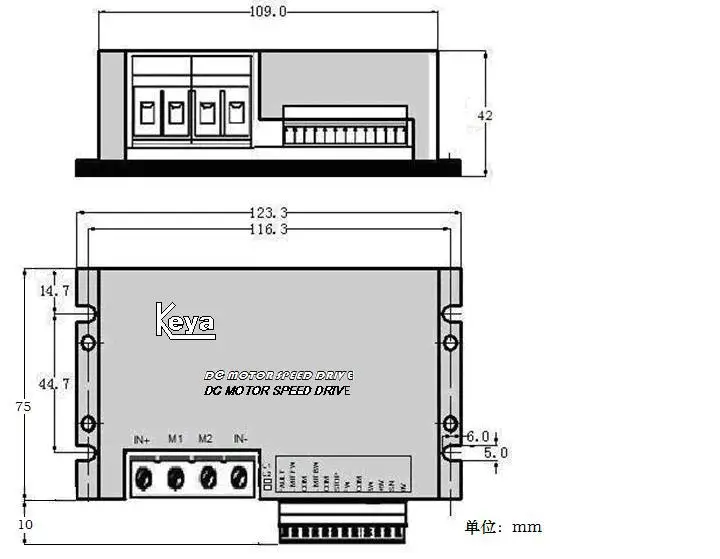12V/24V/48V PWM DC Motor Speed Controller,Potentiometer, Analog Control, Pulse-width Control,Brake