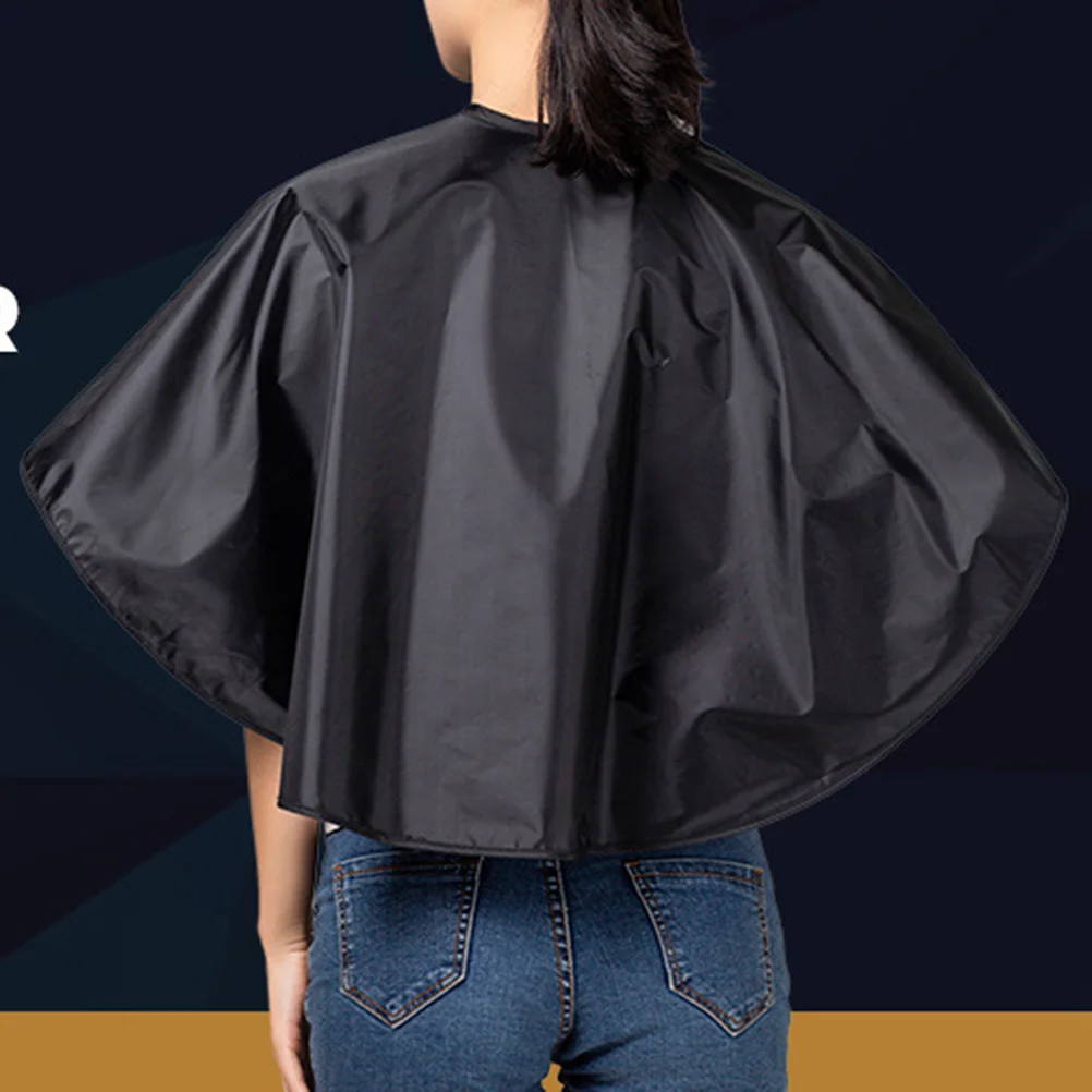 

Black Shampoo Apron for Hair Cutting Cloak Waterproof Haircut Cape Women's Barber