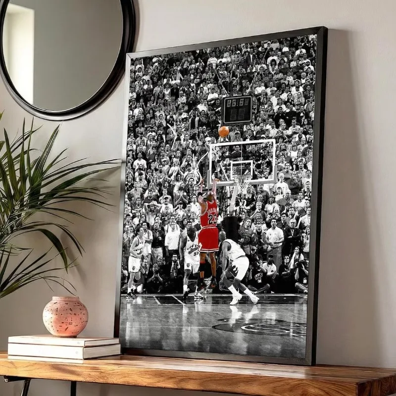 Basketball Player Legend Poster K-Kobe/Jordan Slam Dunk Sport Motivational Canvas Painting Wall Art Office Man Cave Home Decor