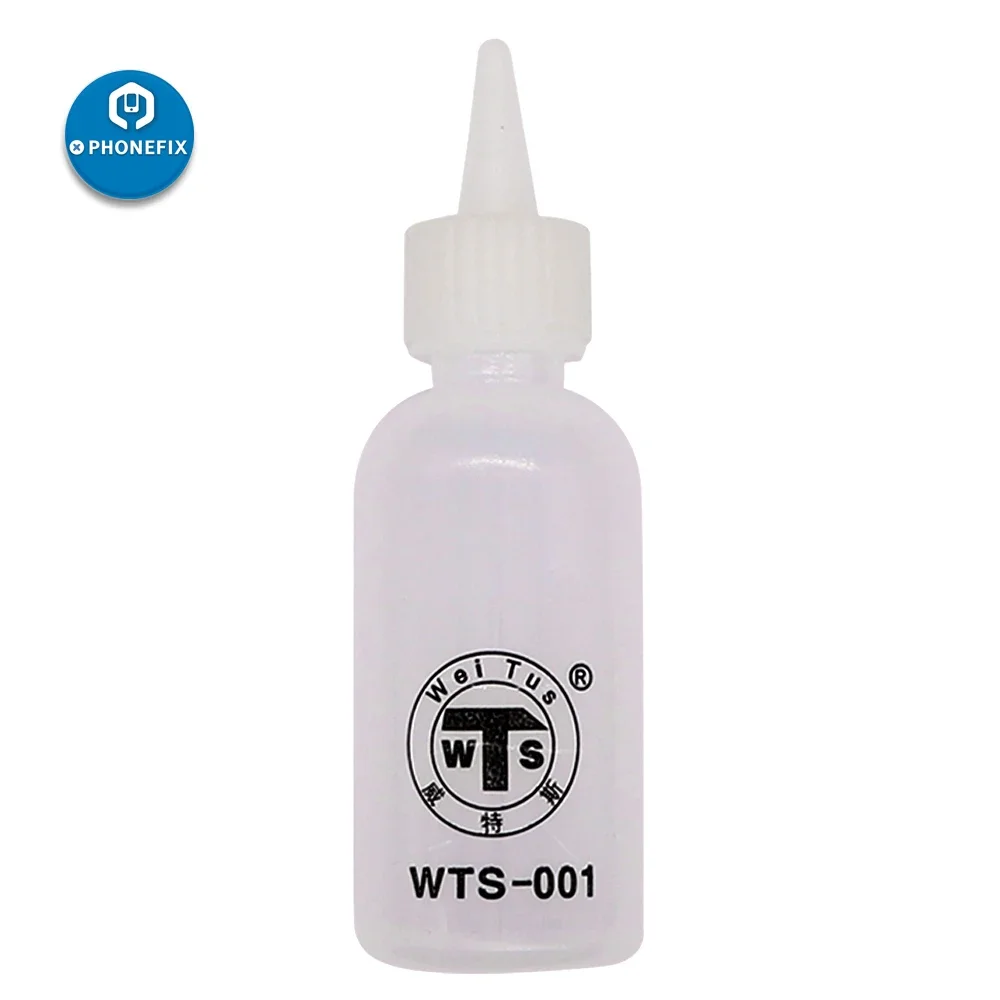 50Ml เข็มเคล็ดลับ Applicator ขวดฟลักซ์ของเหลวแอลกอฮอล์น้ำมันพลาสติกบัดกรีทำความสะอาด DIY ซ่อมมือ Dropper ขวด