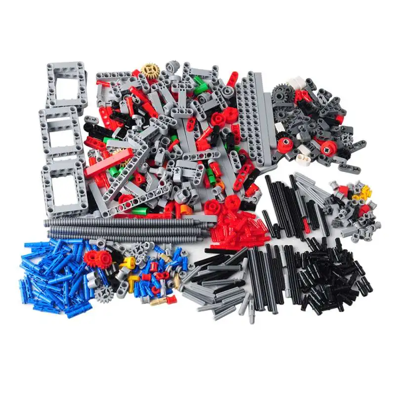 Motor de 6 cilindros, caja de cambios secuencial de 4 velocidades, bloques de construcción MOC, modelos de ensamblaje DIY, técnicas, funciones de potencia, juguetes para niños