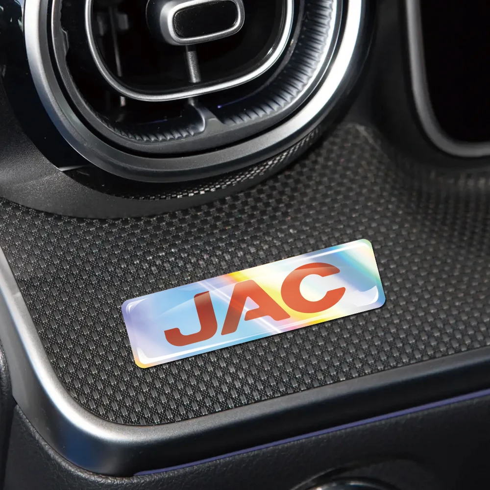 4Pcs Laser 3D Epoxy Car Interior Exterior Decoration Sticker For JAC Refine J3 J2 S5 A5 J5 J6 J4 Vapour S2 T8 Car Accessoriess - view 5