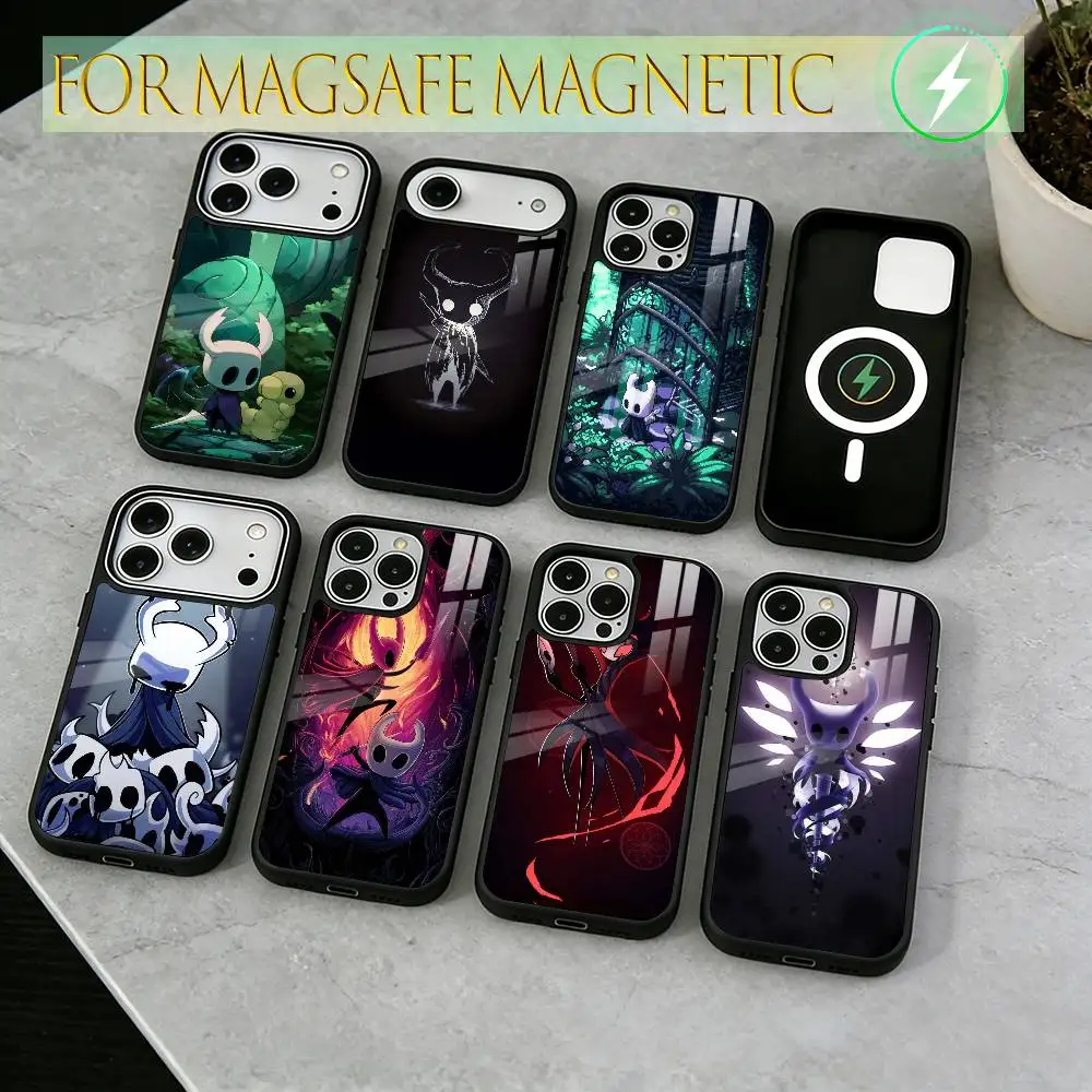 

Hollow Knight Phone Case For iPhone17,16,15,14,13,12,11 Plus,Pro Magnetic with Magsafe Wireless Charging