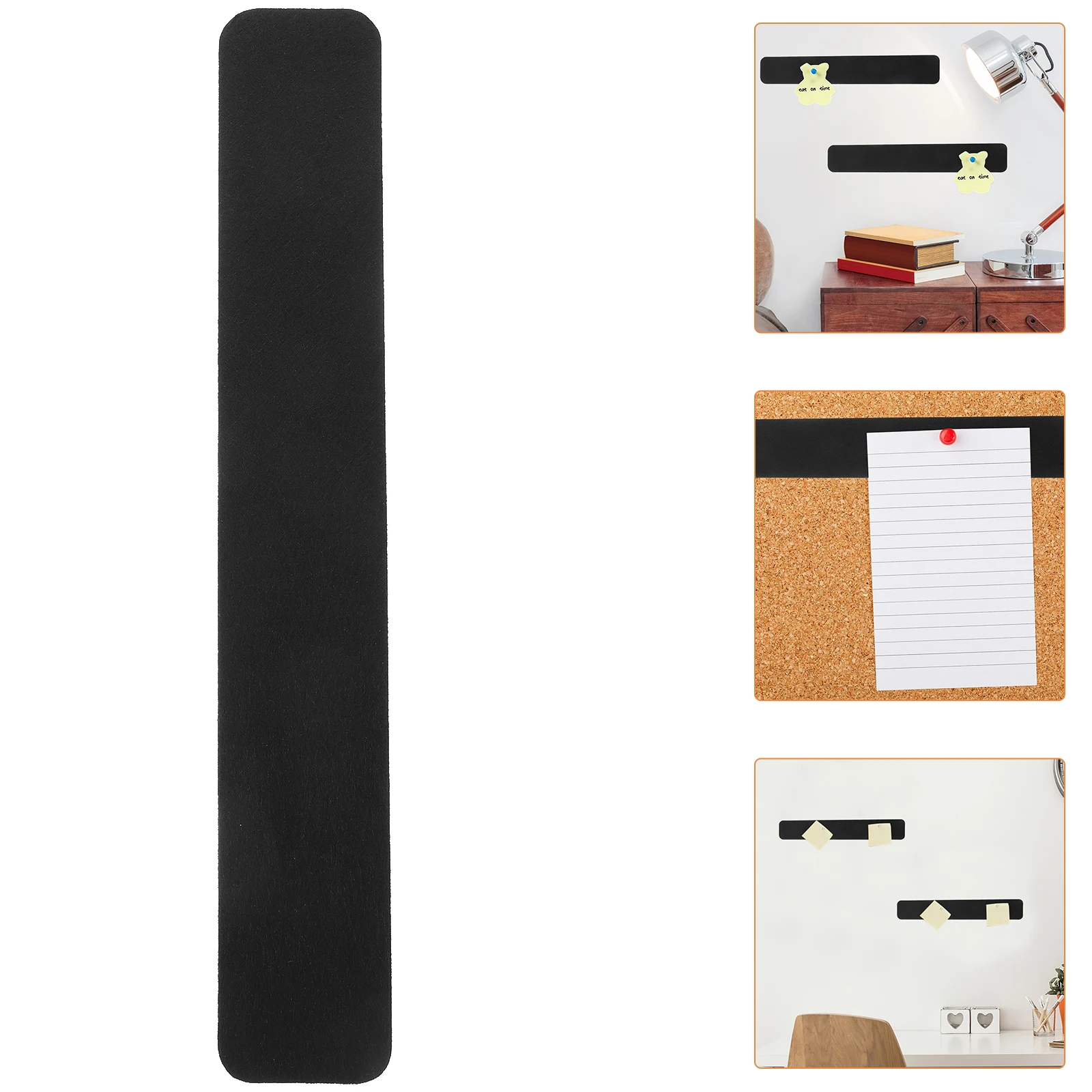 

8pcs Felt Self-Adhesive Bulletin Board Multi-Use Pin Boards For Walls Thick Bulletin Bar Strips Memo Board Strips For