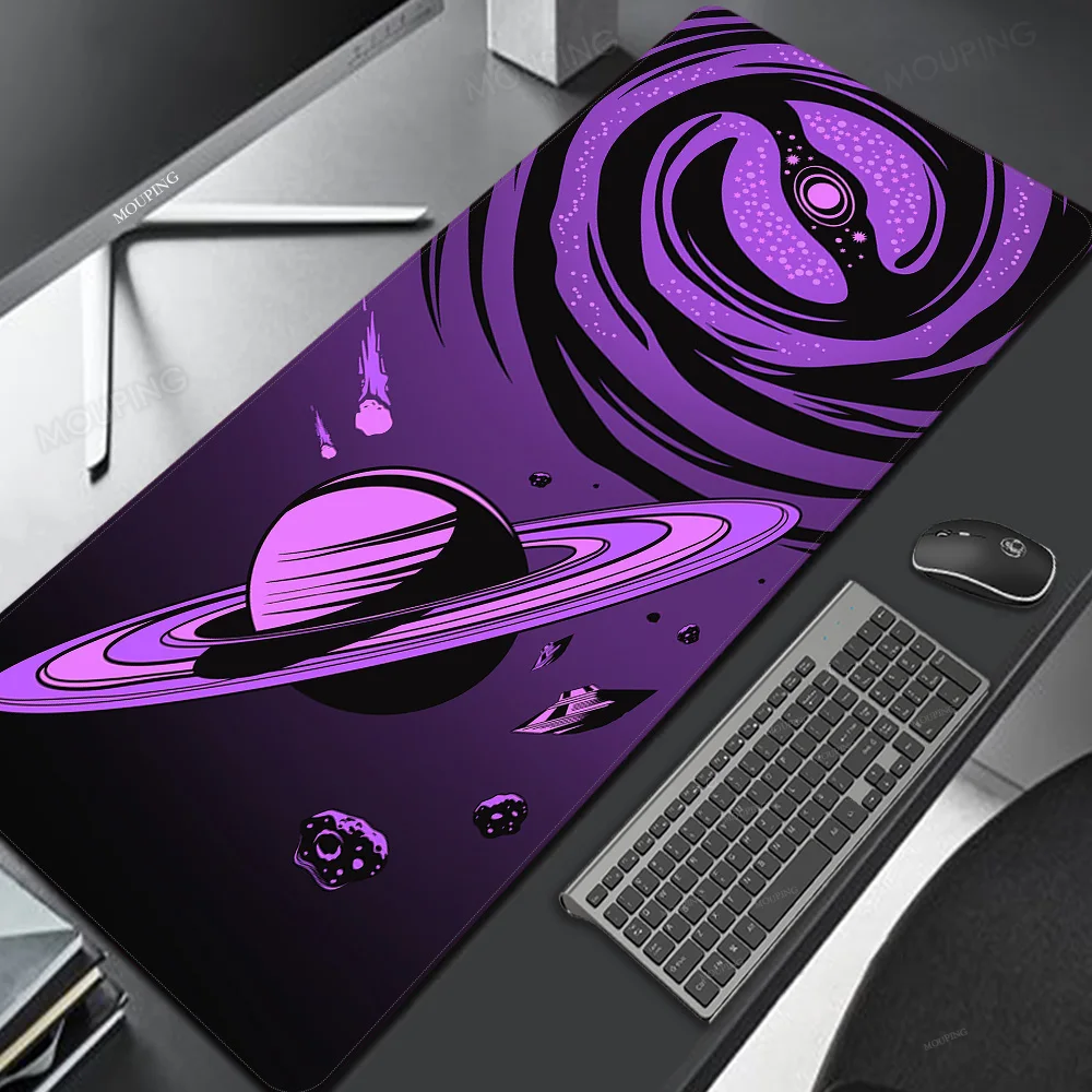 

Purple Planet Mousepad XXL Office Gamer Accessories Keyboard Mats 900*400mm Pad on The Table Pc Mousepad Desk Mat Mouse Carpet