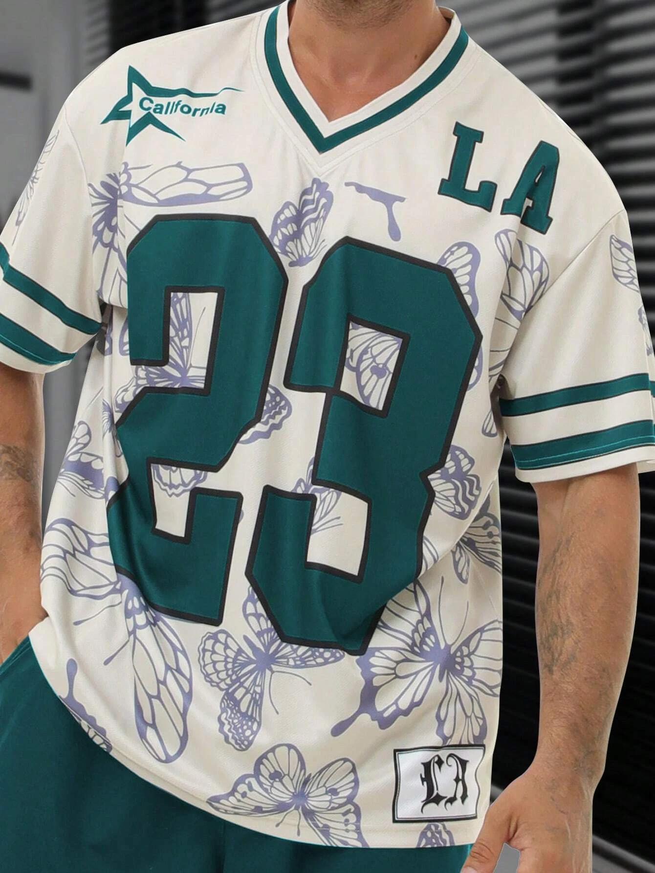 Mens Los Angeles NO.23 Print T-Shirt Man Short Sleeve Round Neck Tee Vintage Casual Mesh Jersey Oversize Tops Men Clothes