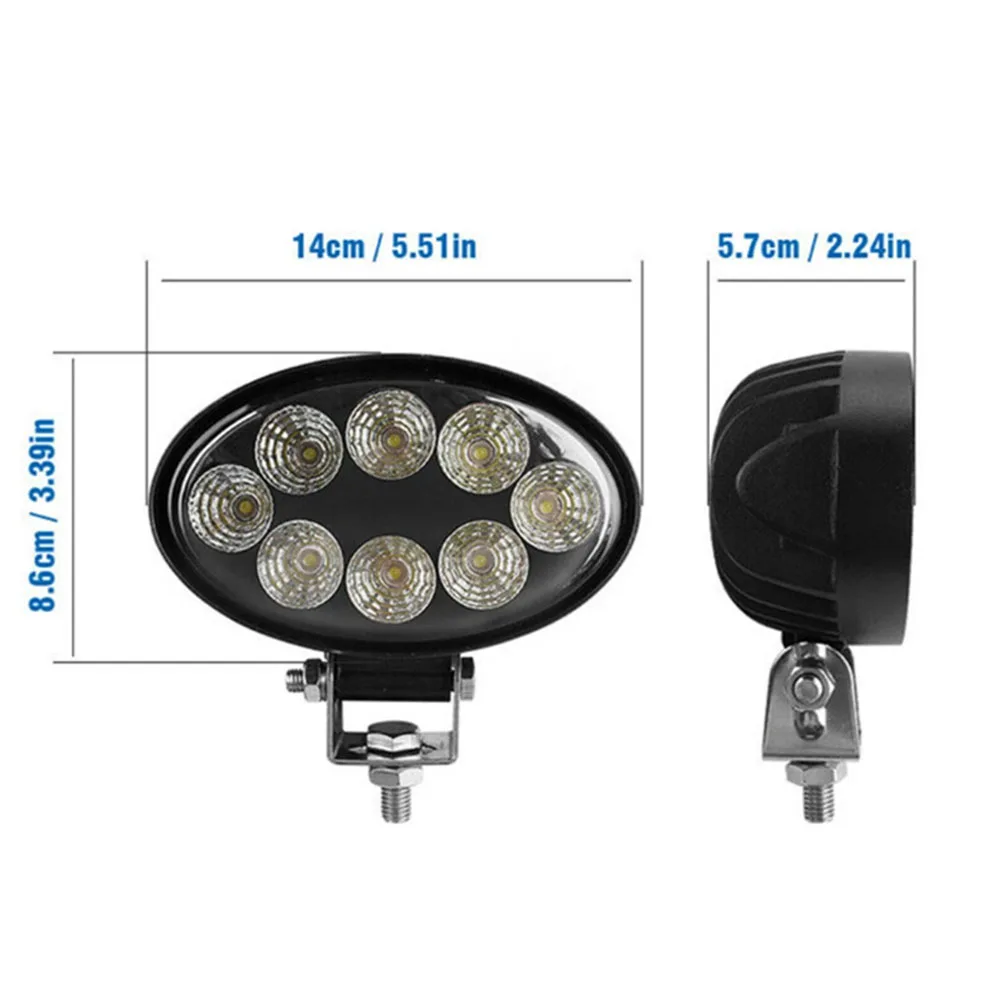 Oval FÜHRTE Arbeit Lampe Nebel Licht 5 zoll 60W Für Lkw OffRoad Traktor Flut Scheinwerfer 9-32V nacht Fahren Lichter Arbeit Licht Off Road – Detail 4