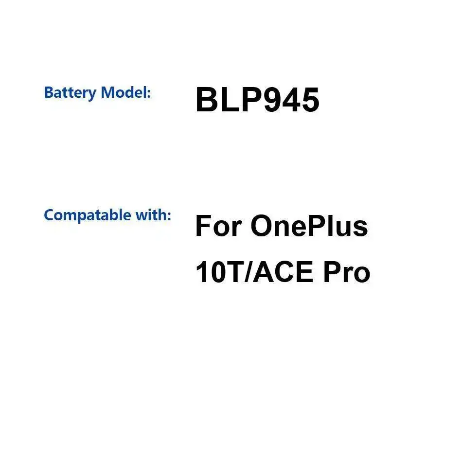 

Long-Lasting Performance Mobile Phone Battery 4800Mah For Oneplus 10T Ace Pro BLP945