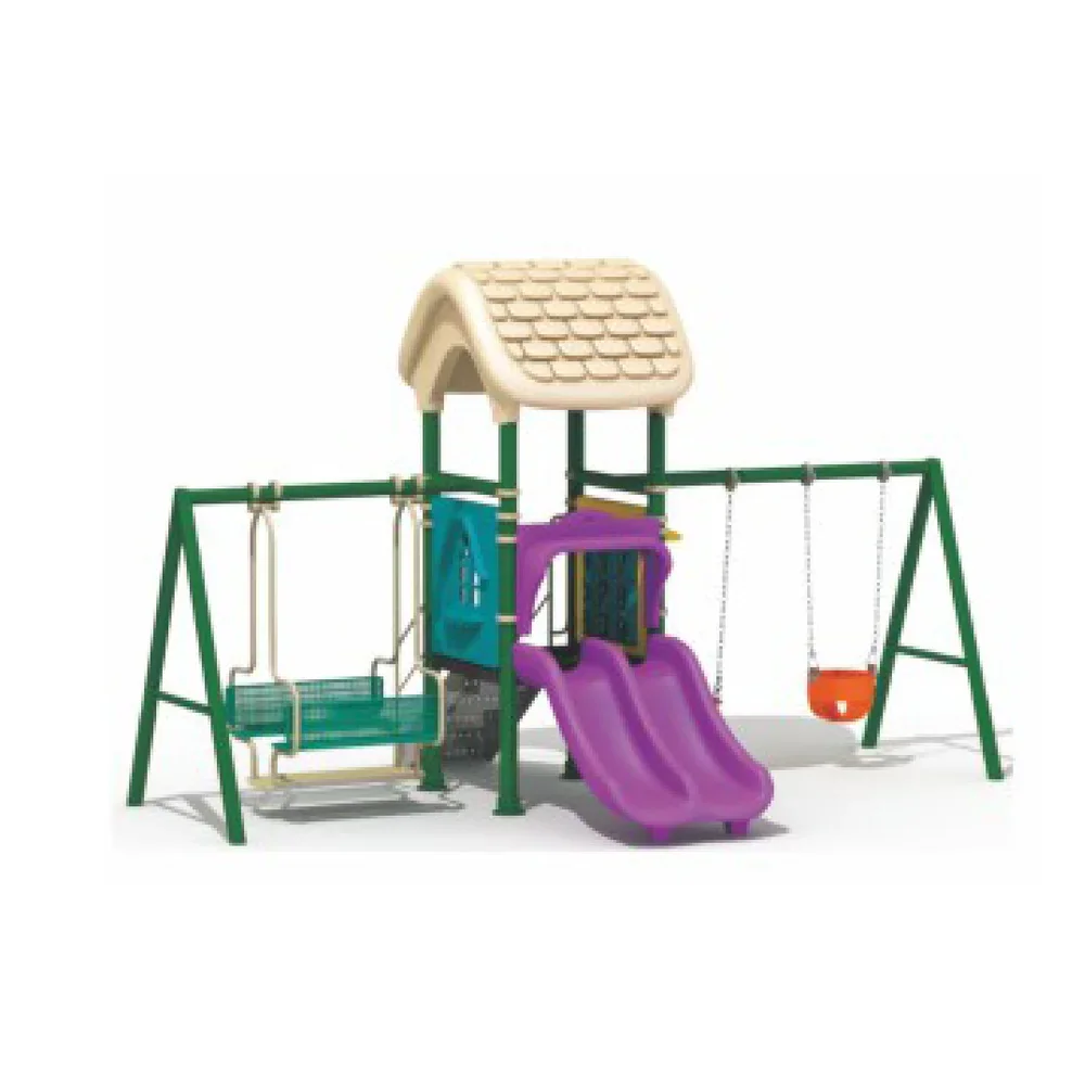 Plastic kids  large swing set outdoor