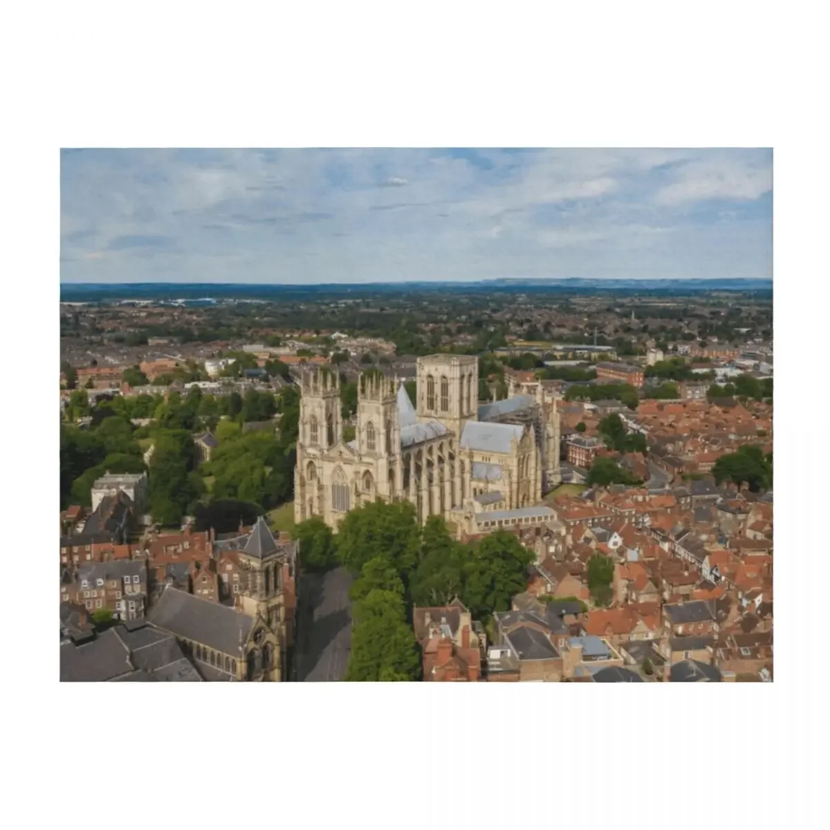 

York Minster Cathedral England North Yorkshire in Summer Throw Blanket Bed covers For Decorative Sofa Luxury St Luxury Blankets